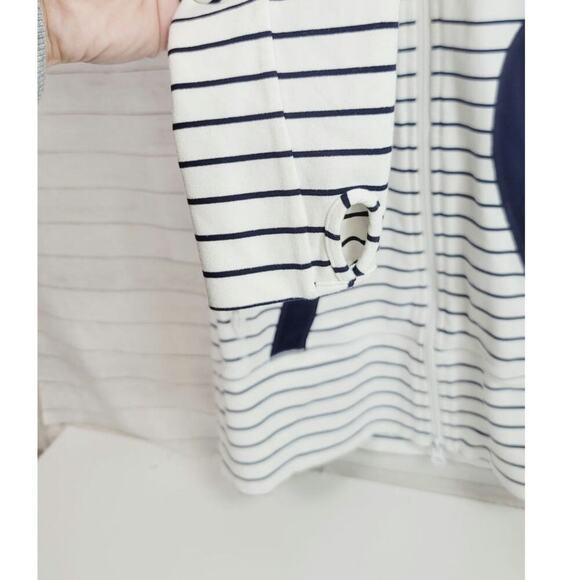 Lululemon Athletica In Stride Full Zip Jacket, in Navy/White, sz 8 - Picture 7 of 14